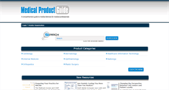 Desktop Screenshot of medicalproductguide.com